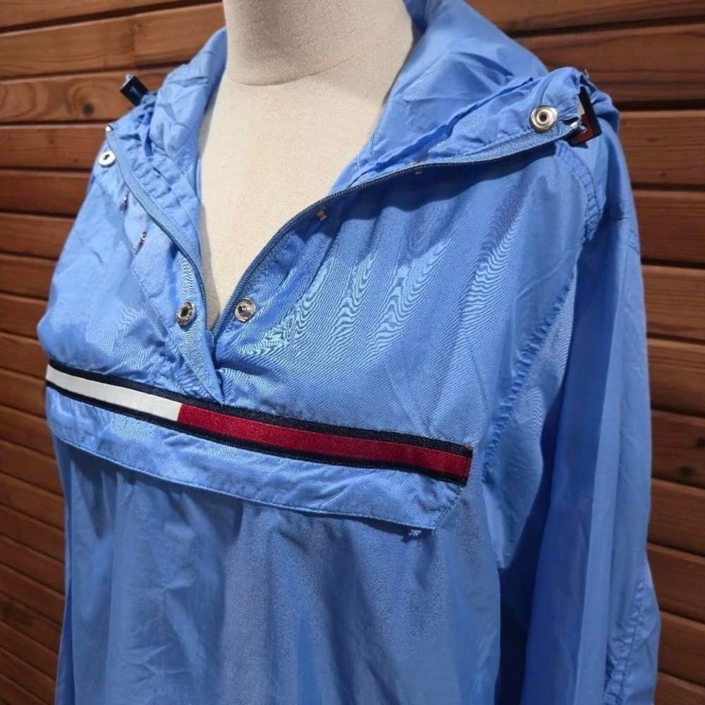 Y2K Tommy Jeans Size Medium Streetwear Windbreaker Jacket 90s